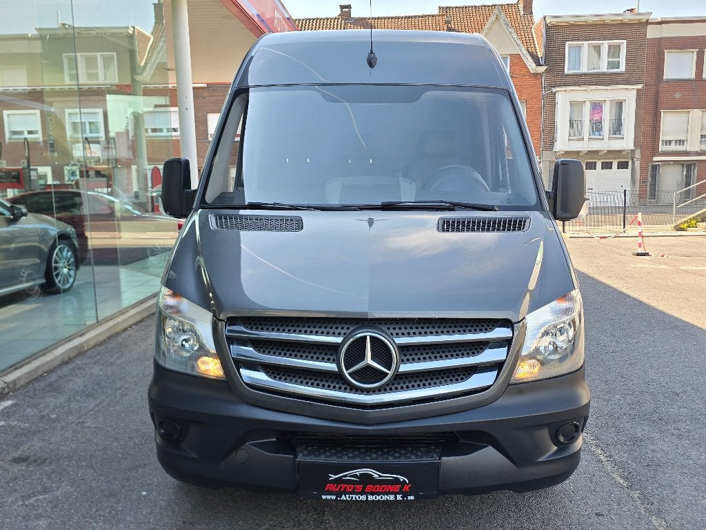 Mercedes-Benz Sprinter 62000 km / L3 H2/ Airco / 3 zit /, Auto's, Bestelwagens en Lichte vracht, Zwart, 4 cilinders, 2 deurs, Zilver of Grijs