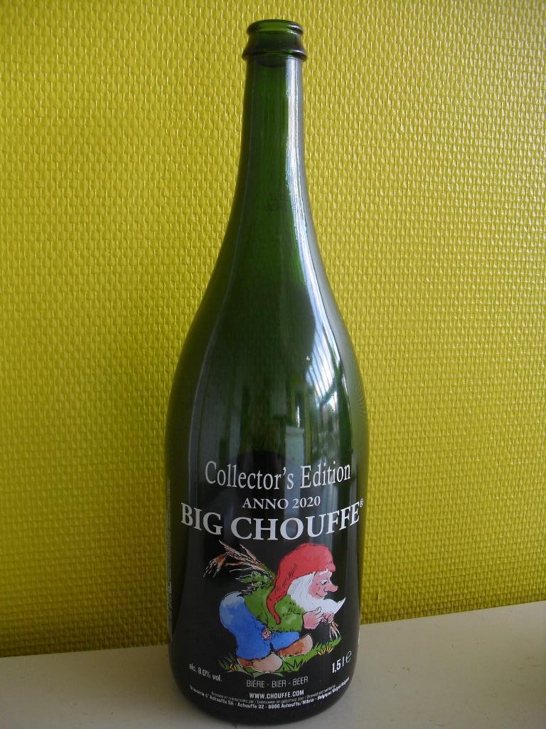 collectorsitem grote fles La Chouffe, Verzamelen, Biermerken, Ophalen of Verzenden, Zo goed als nieuw, Flesje(s)