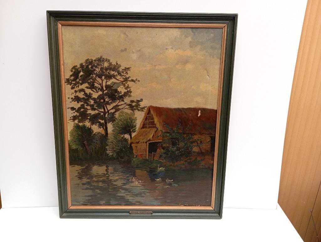 peinture PAUL LEON BAYART (1861-1921), Antiquités & Art, Art | Peinture | Classique, Enlèvement