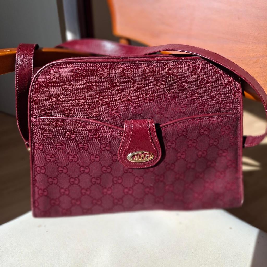 Gucci - Handtas  Bordeauxrood, Enlèvement, Utilisé, Autres couleurs, Sac à bandoulière