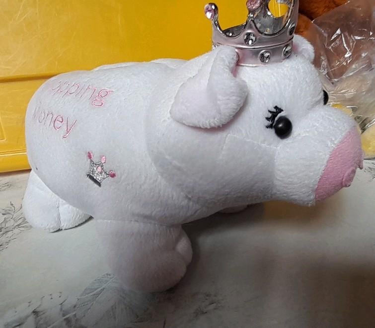 Knuffel varken spaarpot, Ophalen of Verzenden, Zo goed als nieuw