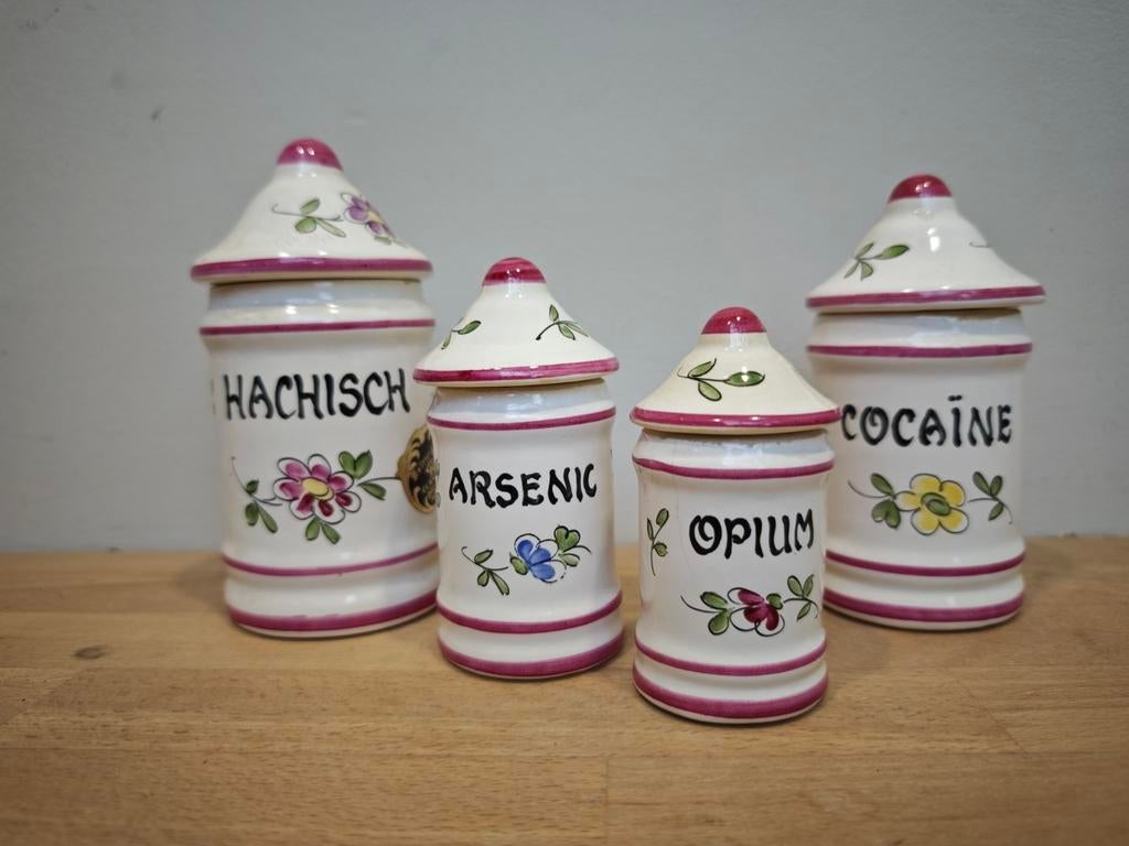 1950 Porseleinen apothekers set ., Antiek en Kunst, Ophalen of Verzenden