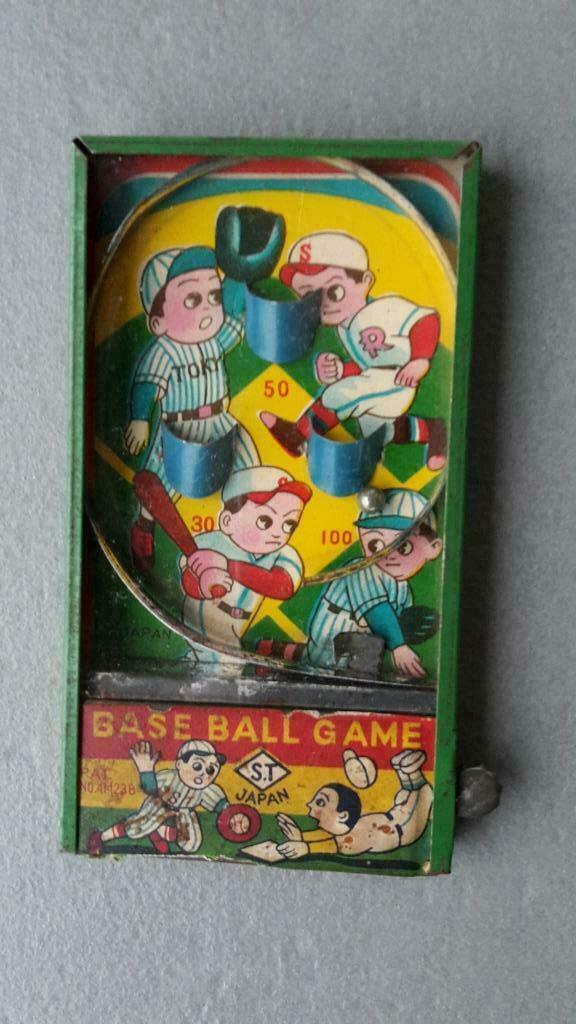 vintage blik mini baseball game/Japan/1940, Enlèvement ou Envoi