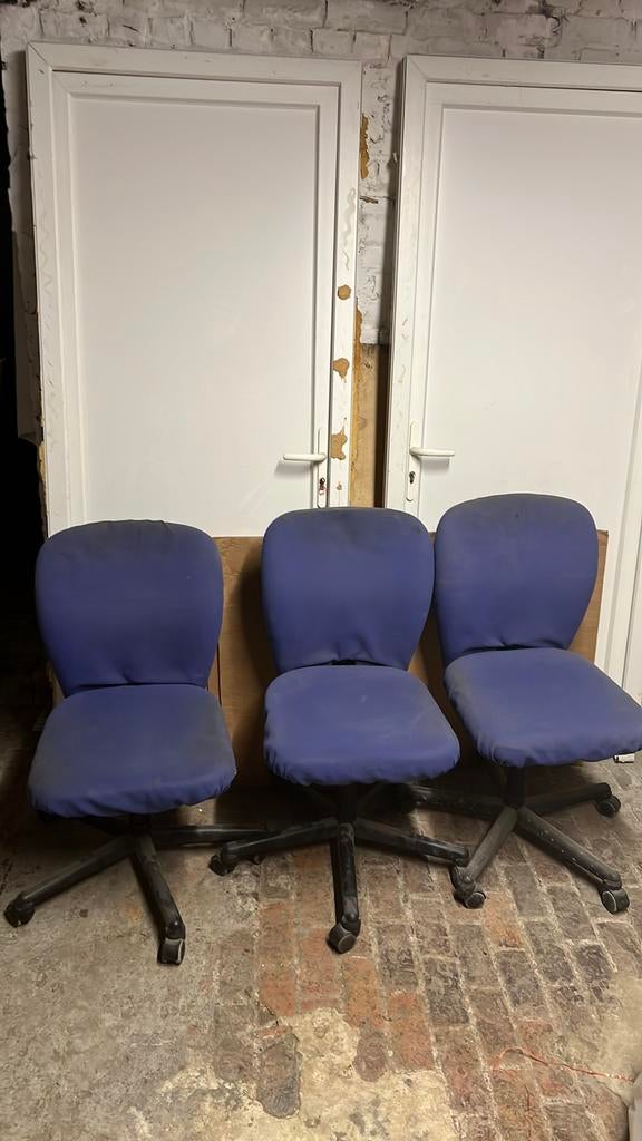 Chaise de bureau, Enlèvement, Utilisé, Bleu, Chaise de bureau
