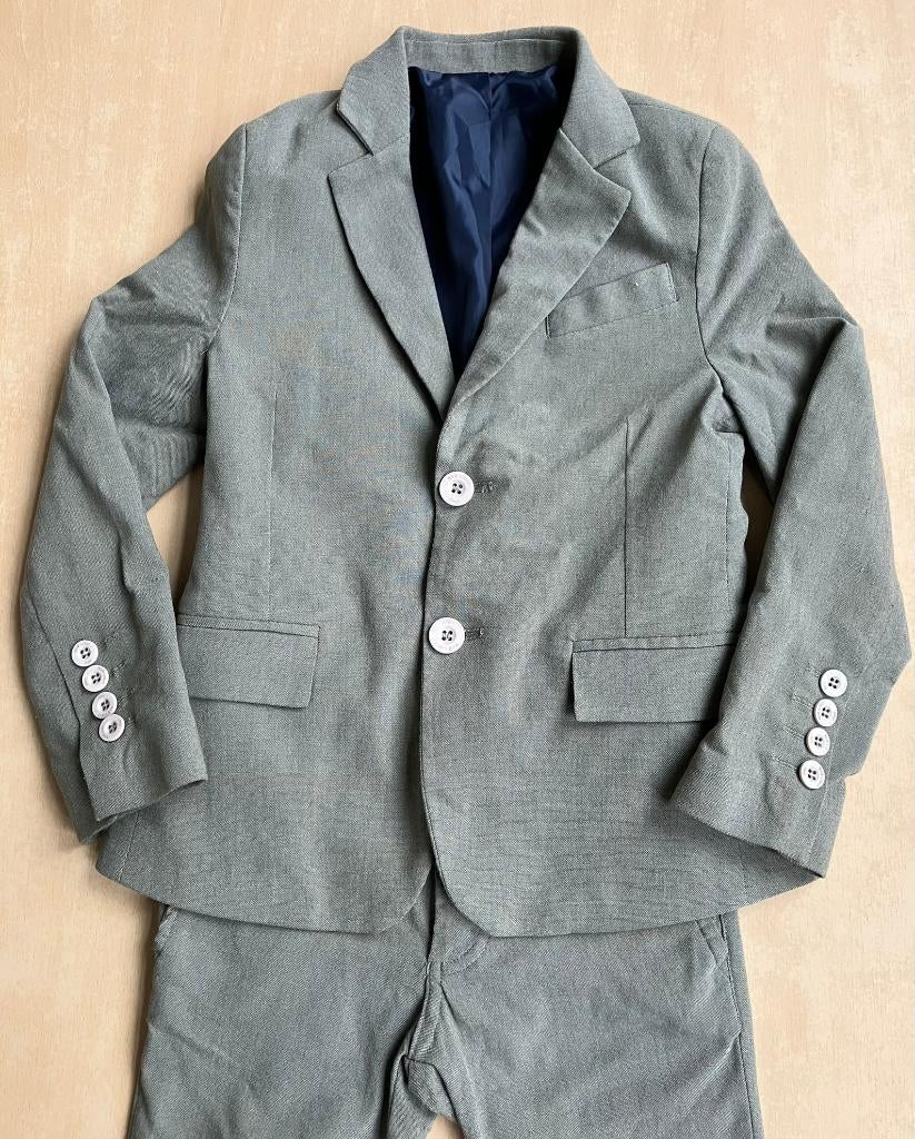 communiekledij - feestkledij, Kinderen en Baby's, Kinderkleding | Maat 122, Zo goed als nieuw, Jongen, Setje, Ophalen of Verzenden