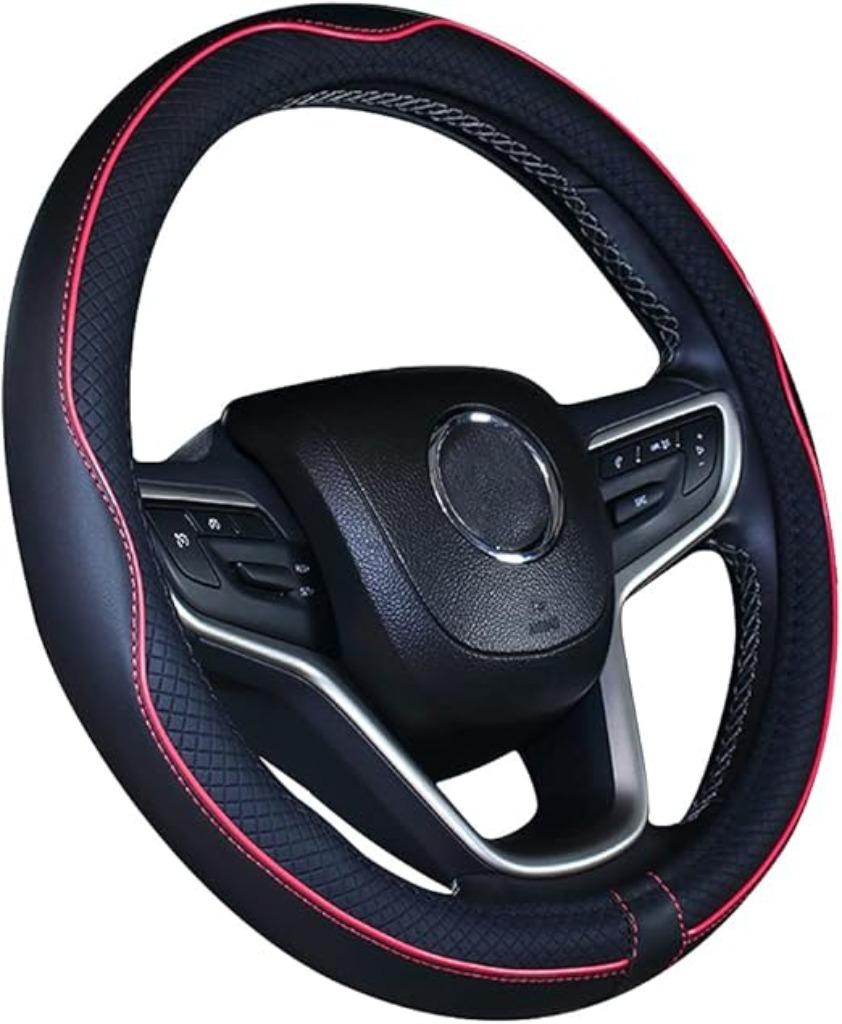 38 cm Stuurhoes | Microvezel Leer | Ademend & Antislip 🎯, Auto-onderdelen, Interieur en Bekleding, Nieuw, Verzenden