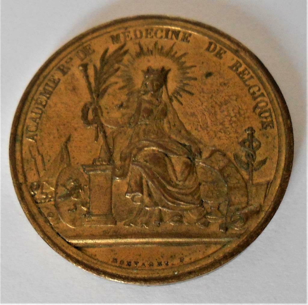 très belle médaille - académie de médecine - rare, Enlèvement ou Envoi, Autres matériaux