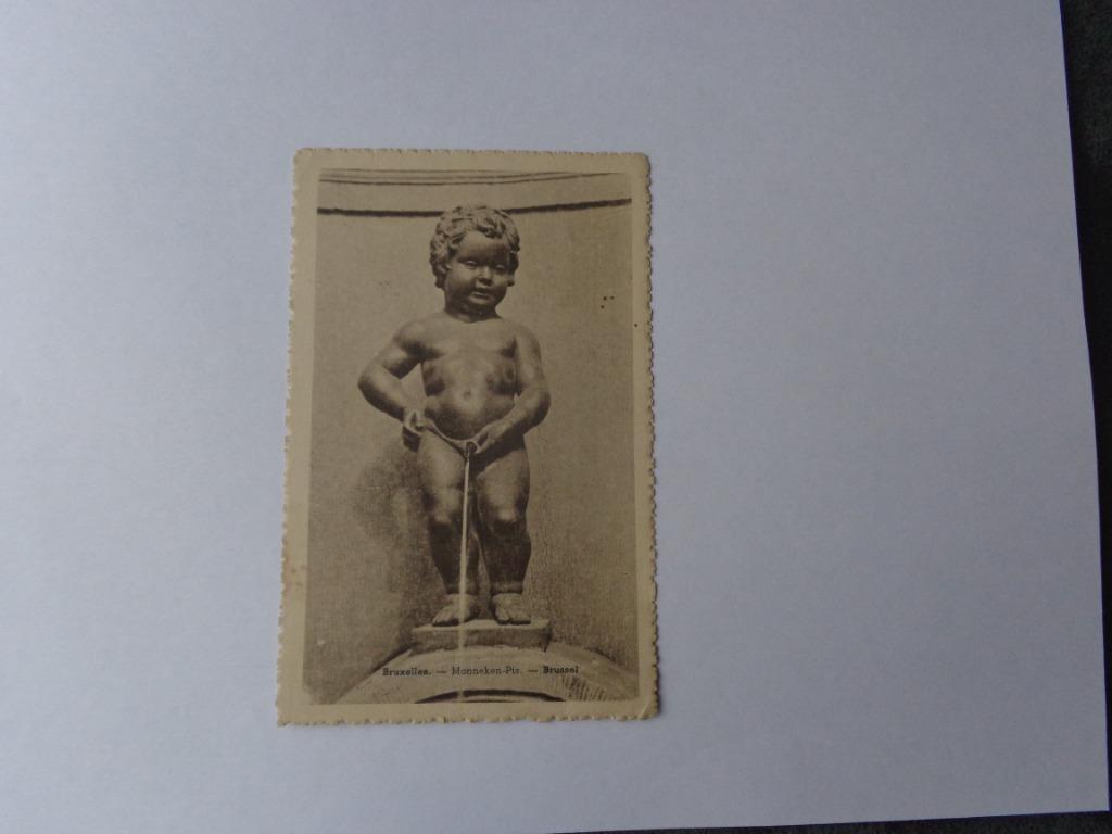 Ancienne carte postale du Manneken Pis (Bruxelles), Enlèvement