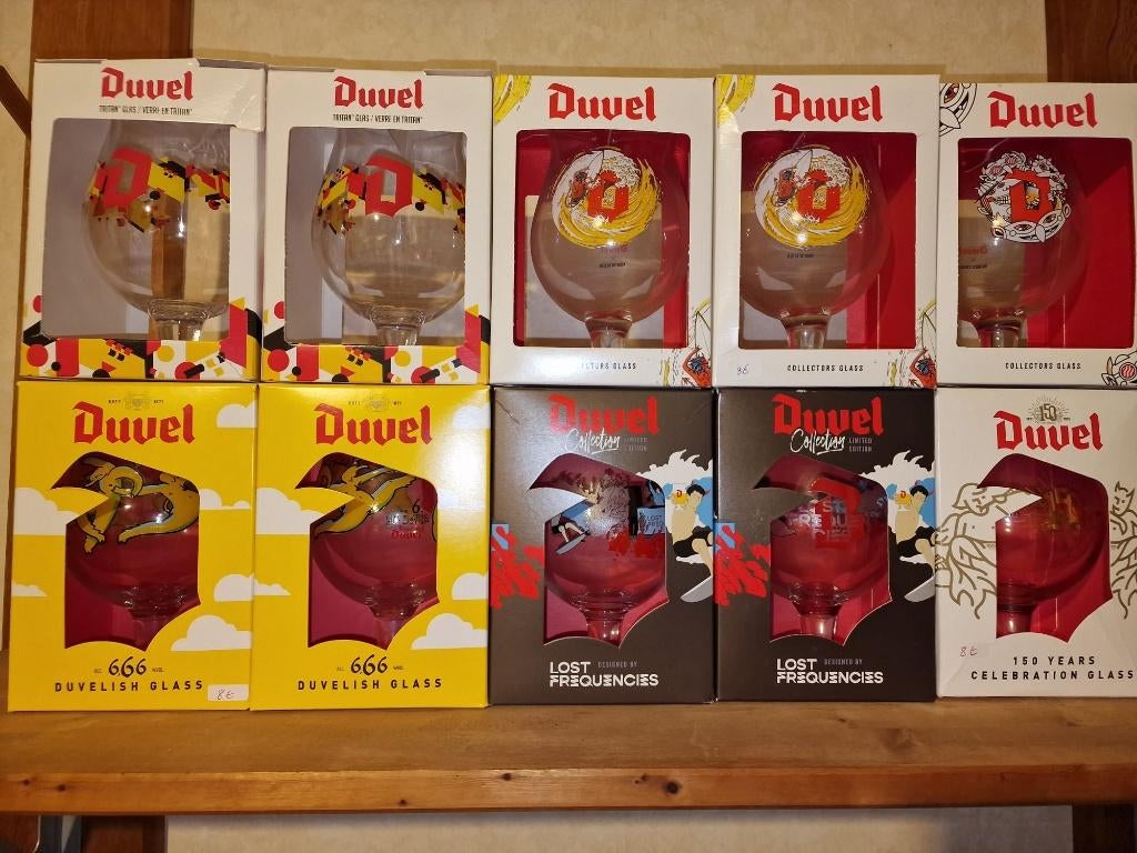 Lot van 10 Duvel glazen (C), Verzamelen, Ophalen of Verzenden, Nieuw, Glas of Glazen, Duvel