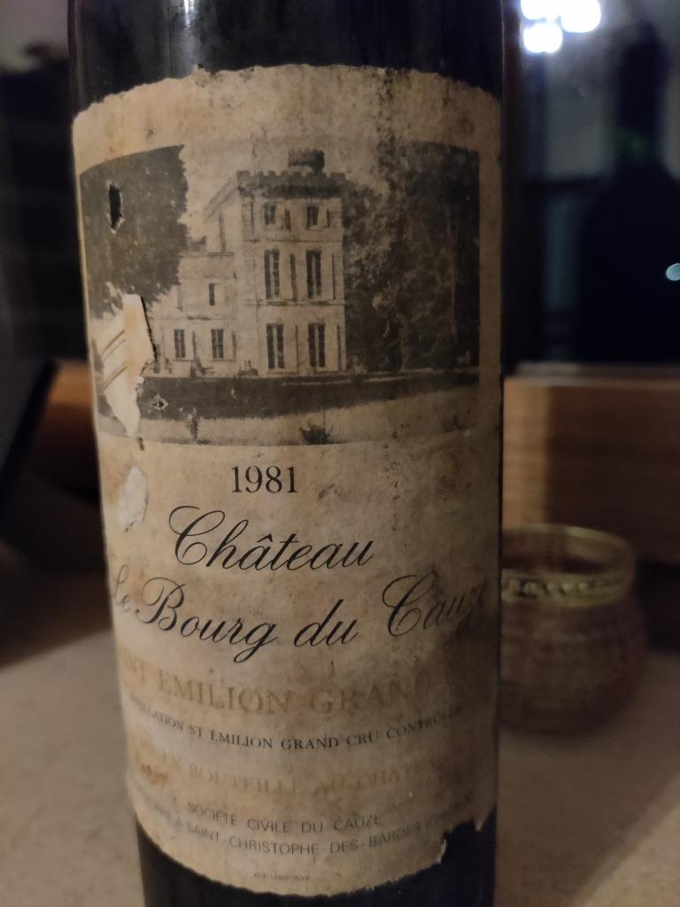 Chateau le Bourg de Cause 1981 St Emilion grand cru classé, Ophalen