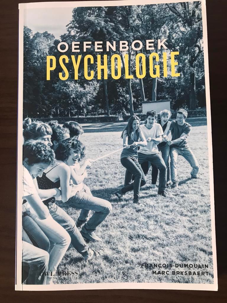 Oefenboek psychologie. François Dumoulin en Marc Brysbaert, Ophalen of Verzenden, Zo goed als nieuw