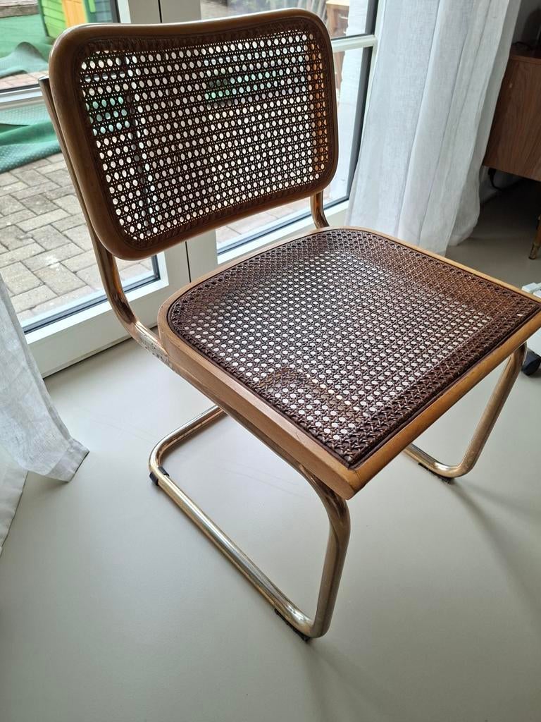 Vintage rieten stoel - Cesca geïnspireerd, Ophalen, Gebruikt