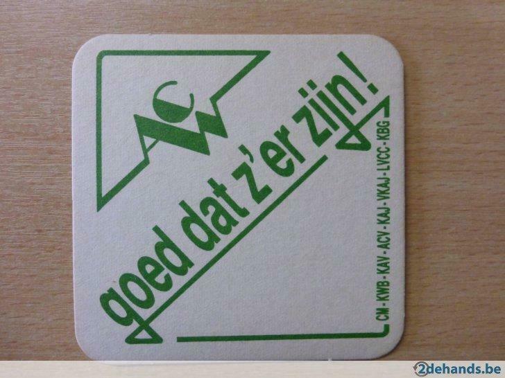 bierviltje acw  cm  kwb  kav  kaj  vkaj  lvcc kbg, Ophalen of Verzenden, Gebruikt
