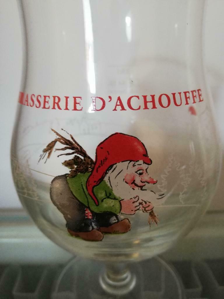 Verres à bière Brasserie D'Achouffe 33cl, Enlèvement, Comme neuf