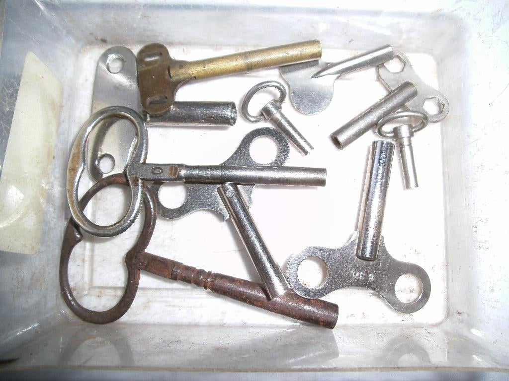 Lot diverse klokkensleutels, Ophalen of Verzenden, Gebruikt, Overige materialen, Overige typen
