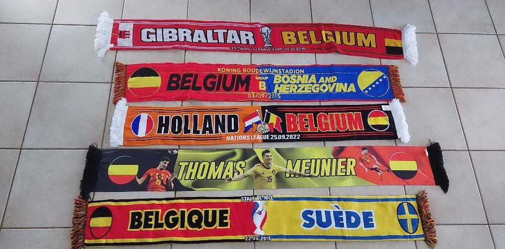 5 oude Belgie sjaals voor verzamelaars, Verzenden, Zo goed als nieuw, Vaantje of Sjaal