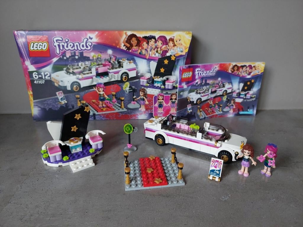 Lego Friends 41107 - Popster Limousine, Kinderen en Baby's, Ophalen of Verzenden, Zo goed als nieuw, Complete set, Lego