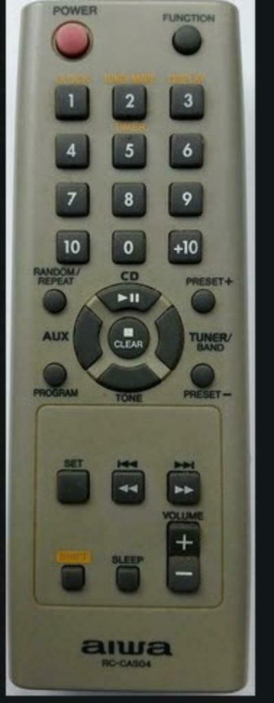 Afstandsbediening Aiwa RC-CAS04 rc-cas03, Ophalen of Verzenden, Zo goed als nieuw, Overige merken, Draagbaar