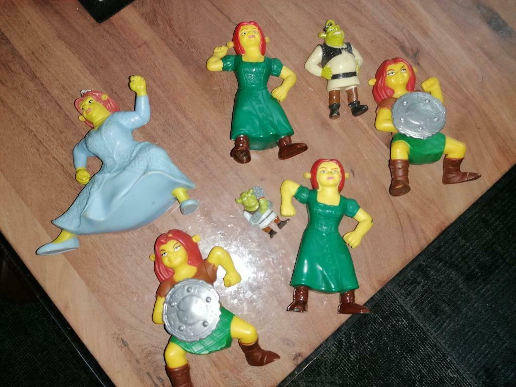 Plastieken figuurtjes Shrek Fiona, Verzamelen, Poppetjes en Figuurtjes, Verzenden, Gebruikt