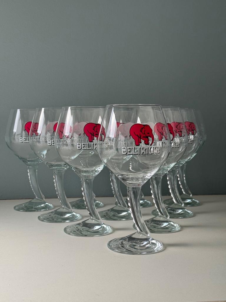Lot de 10 verres a biere  delirium, Collections, Verres & Petits Verres, Neuf, Verre à bière, Enlèvement ou Envoi