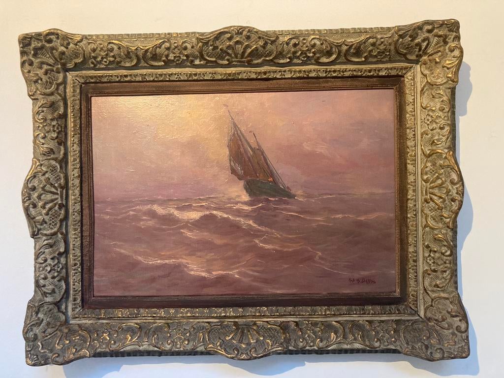 Schilderij Albert Isodore Devos, Ophalen