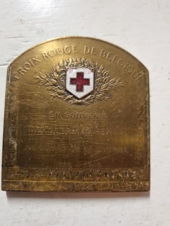 Bronzen medaille Rode Kruis Eerste Wereldoorlog, Ophalen of Verzenden