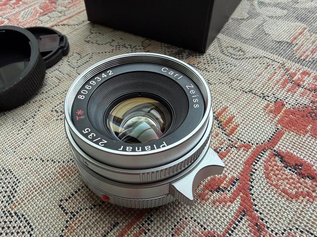 Nieuw Carl Zeiss Planar Contax G35 F2 Silver Lens for Leica, Ophalen of Verzenden, Nieuw