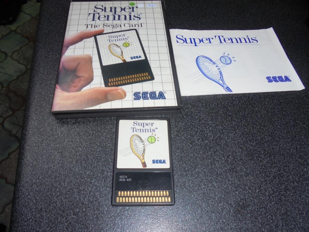 Sega Super Tennis The Sega card (orig-compleet), Games en Spelcomputers, Games | Sega, Gebruikt, Master System, Sport, Ophalen of Verzenden