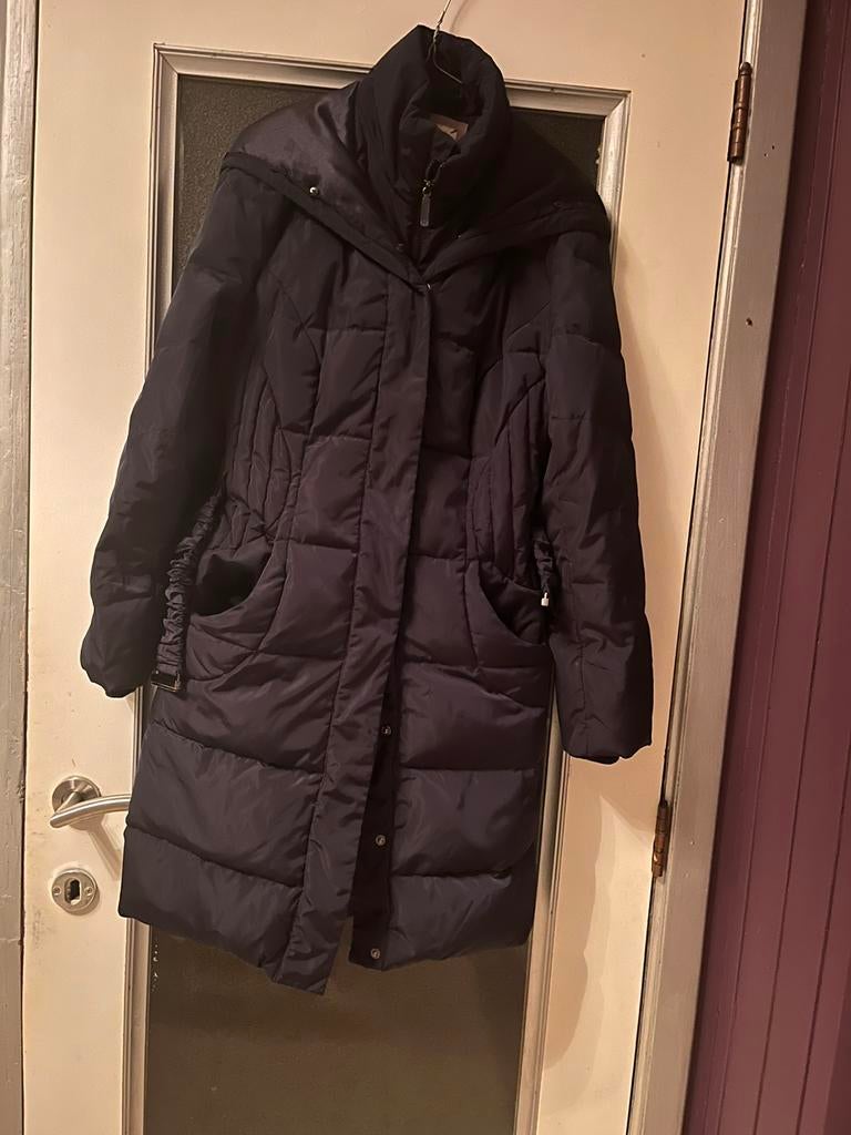 Doudoune longue à capuche Monsoon Black plume TS, Enlèvement ou Envoi, Comme neuf