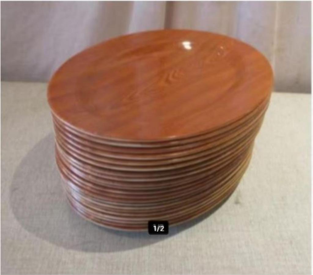 21 Dienbladen voor thee of koffie - Melamine - 30x22, Ophalen of Verzenden, Zo goed als nieuw, Kunststof
