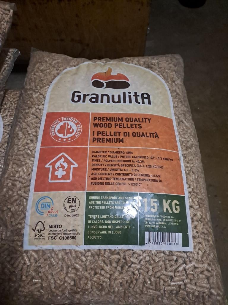 Pellets Granulita 15kg