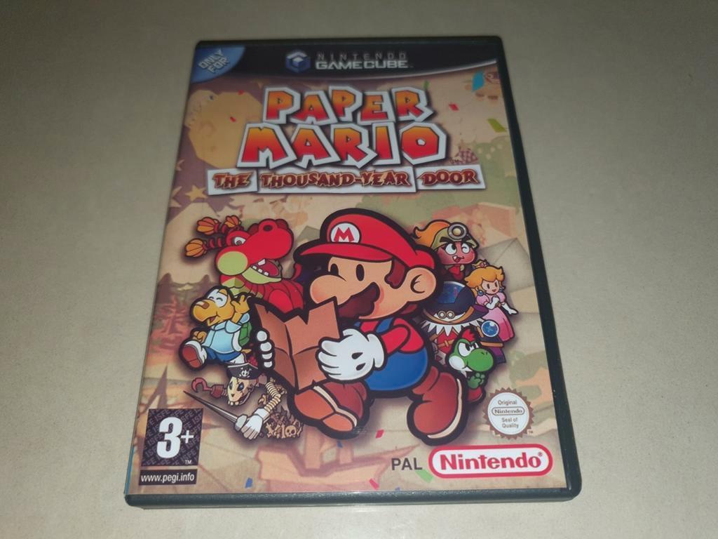 Paper Mario The Thousand Year Door Gamecube GC Game Case, Envoi, Comme neuf