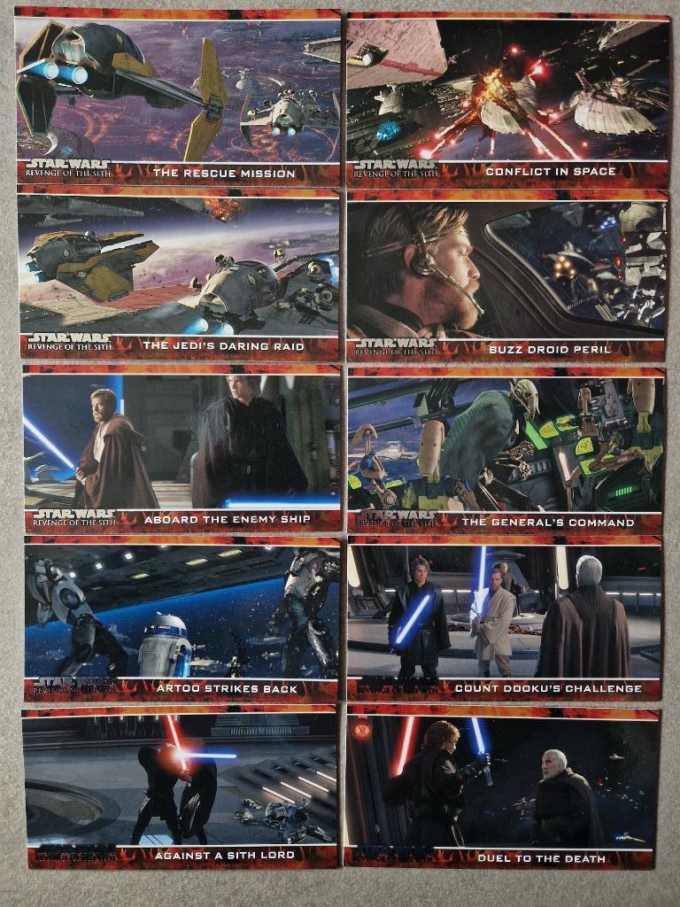 volledige set Star Wars Widevision Revenge of the Sith cards, Ophalen of Verzenden, Zo goed als nieuw, Overige typen