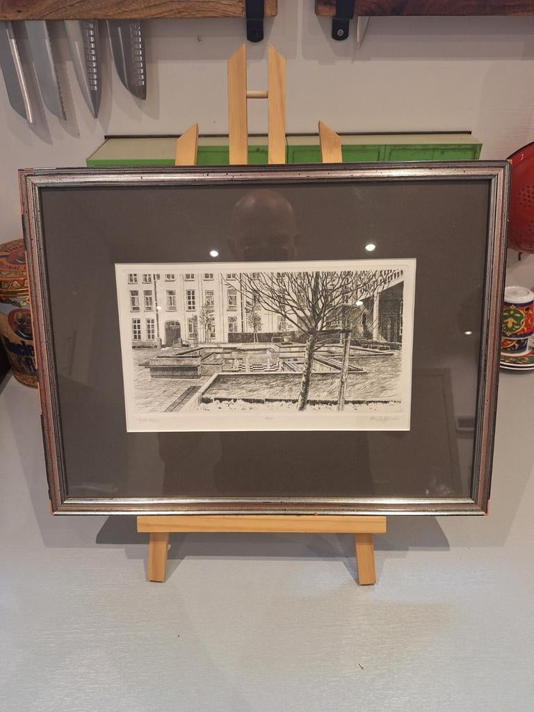 Ets Marc Buffel 2004 - O.L.V.P, Antiek en Kunst, Kunst | Etsen en Gravures, Ophalen of Verzenden