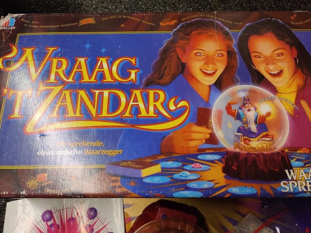 Vintage spel Vraag 't Zandar, Drie of vier spelers, Ophalen of Verzenden, Gebruikt