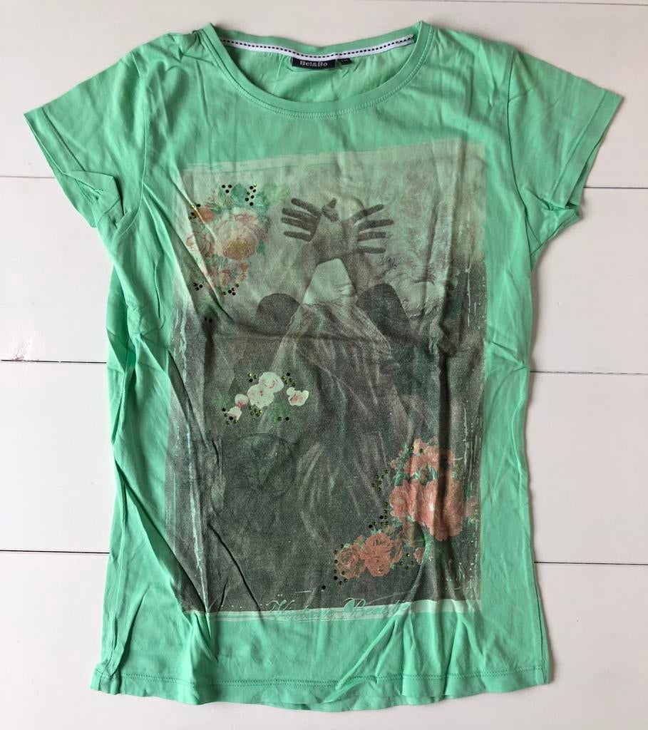 groen t-shirt Bel&Bo 176, Bel&Bo, Gebruikt, Meisje, Ophalen of Verzenden