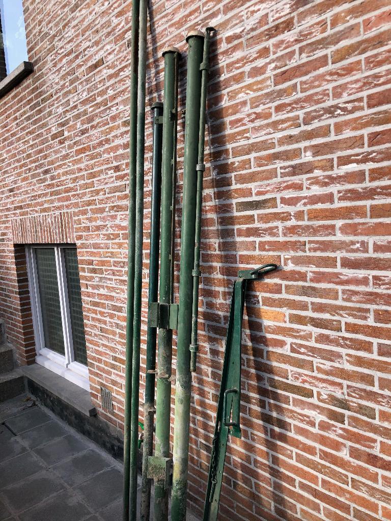 Afsluitings palen, Tuin en Terras, Palen, Balken en Planken, Ophalen, Gebruikt, Palen