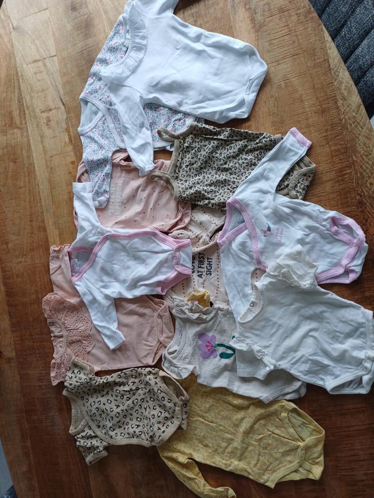 Bundeltje rompers maat 50-56, Ophalen, Maat 50