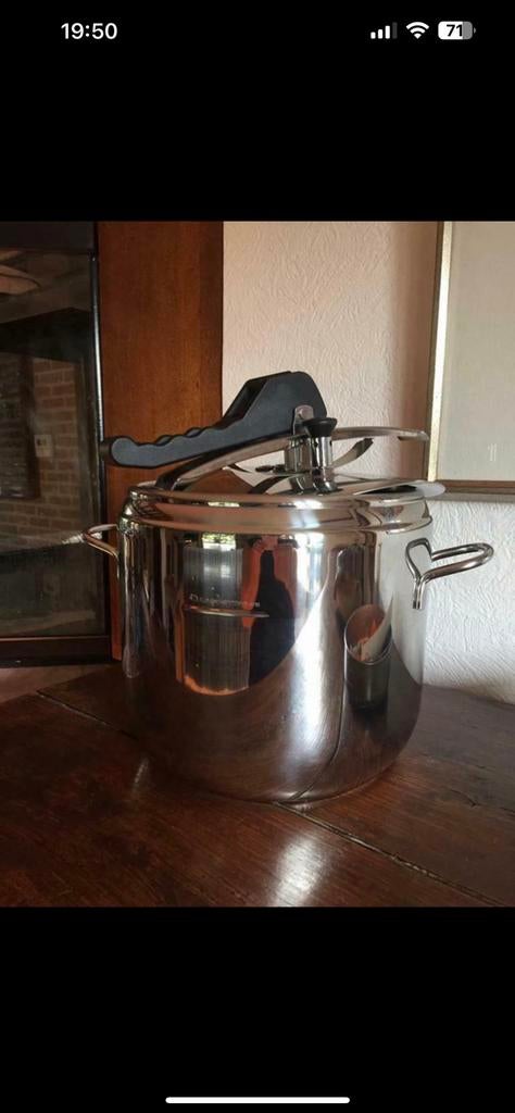 Lagostina snelkookpan met mandje, Huis en Inrichting, Ophalen, Nieuw, Inox, Kookpan of Snelkookpan
