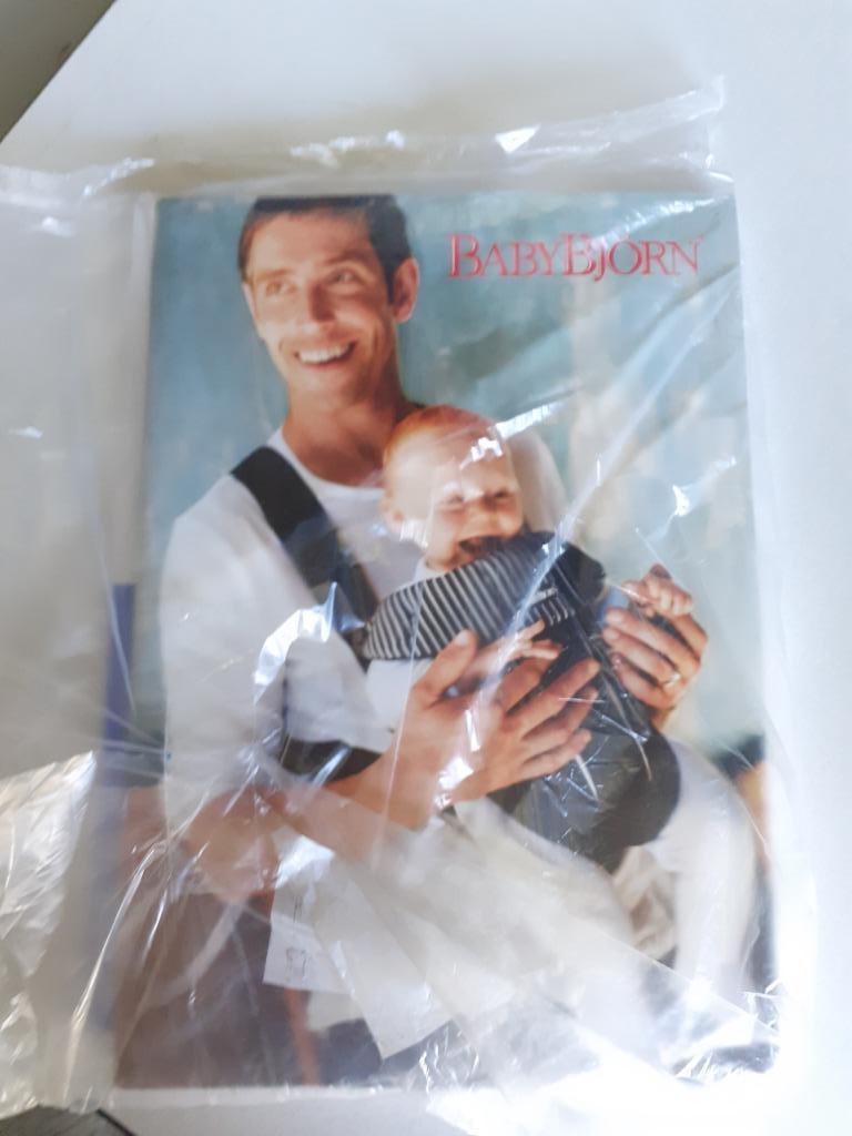 Baby Björn draagzak lichtblauw, Gebruikt, Buik of Rug, Ophalen of Verzenden, Baby Björn