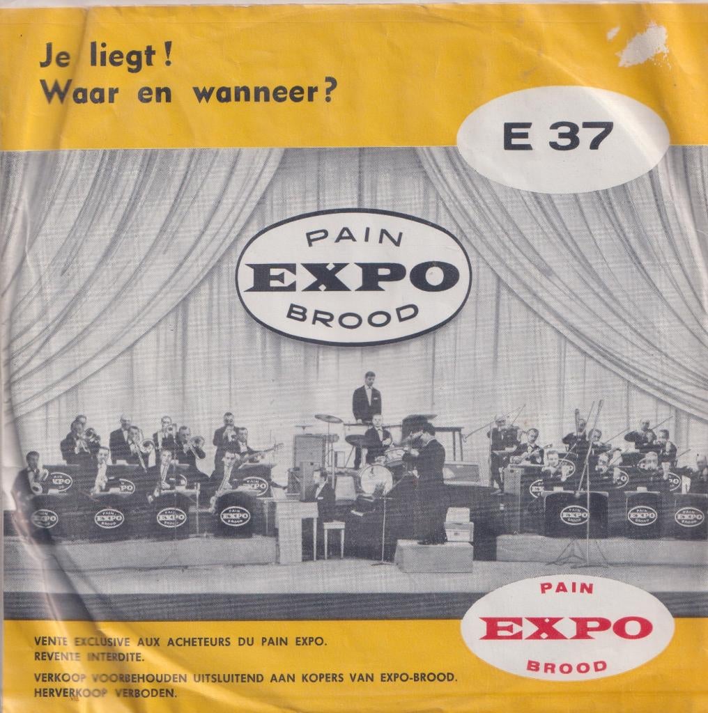 Benny Davis – Je liegt / Waar en wanneer – Single, Enlèvement ou Envoi, Utilisé, En néerlandais