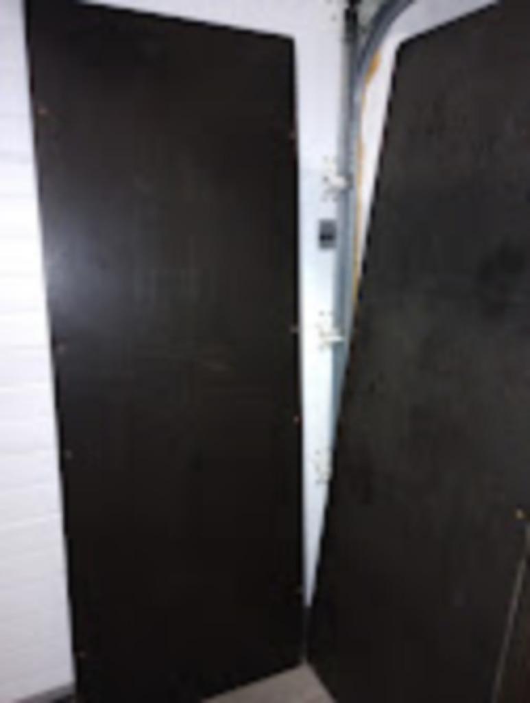 Houten inklapbare tafels * waterproef ! 200 x 74 2st, Ophalen, Gebruikt, Rechthoekig, Hout