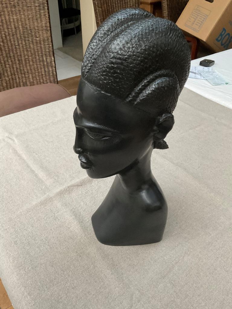 Zwaar Beeld Afrikaanse Kunst. Richtprijs +- 90 euro., Antiek en Kunst, Ophalen of Verzenden, Beeld