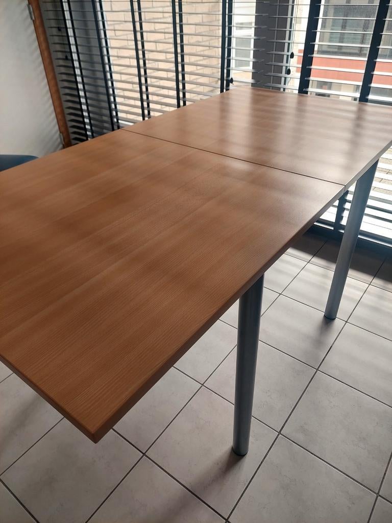 Set keukentafel en 4 stoelen, Ophalen, Overige materialen, 50 tot 100 cm, Zo goed als nieuw
