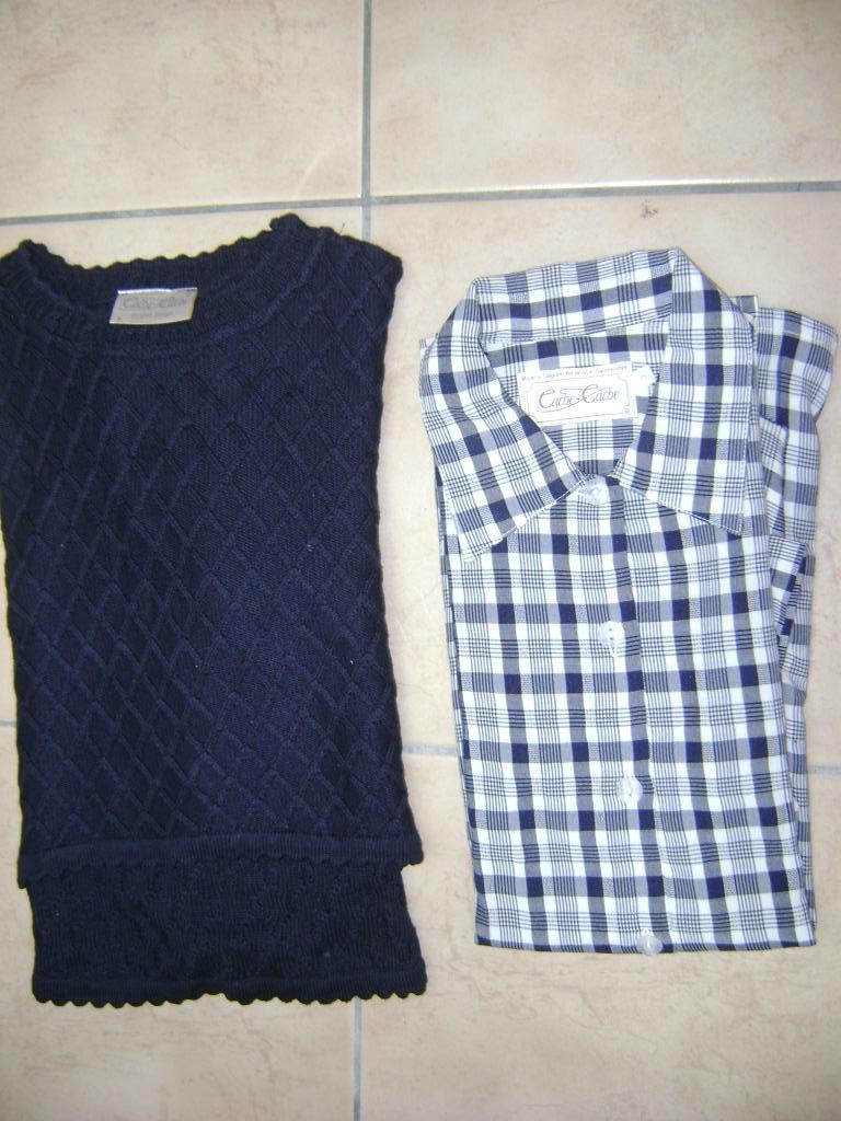 chemisier et pull de maternité Cache Cache, Enlèvement ou Envoi, Comme neuf, Chemisier ou Tunique, Bleu