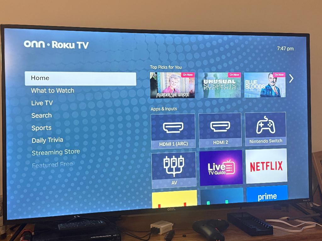 TV 50” smart TV WiFi 4K HDR ; Roku TV, 40 tot 60 cm, 4k (UHD), Smart TV, Ophalen