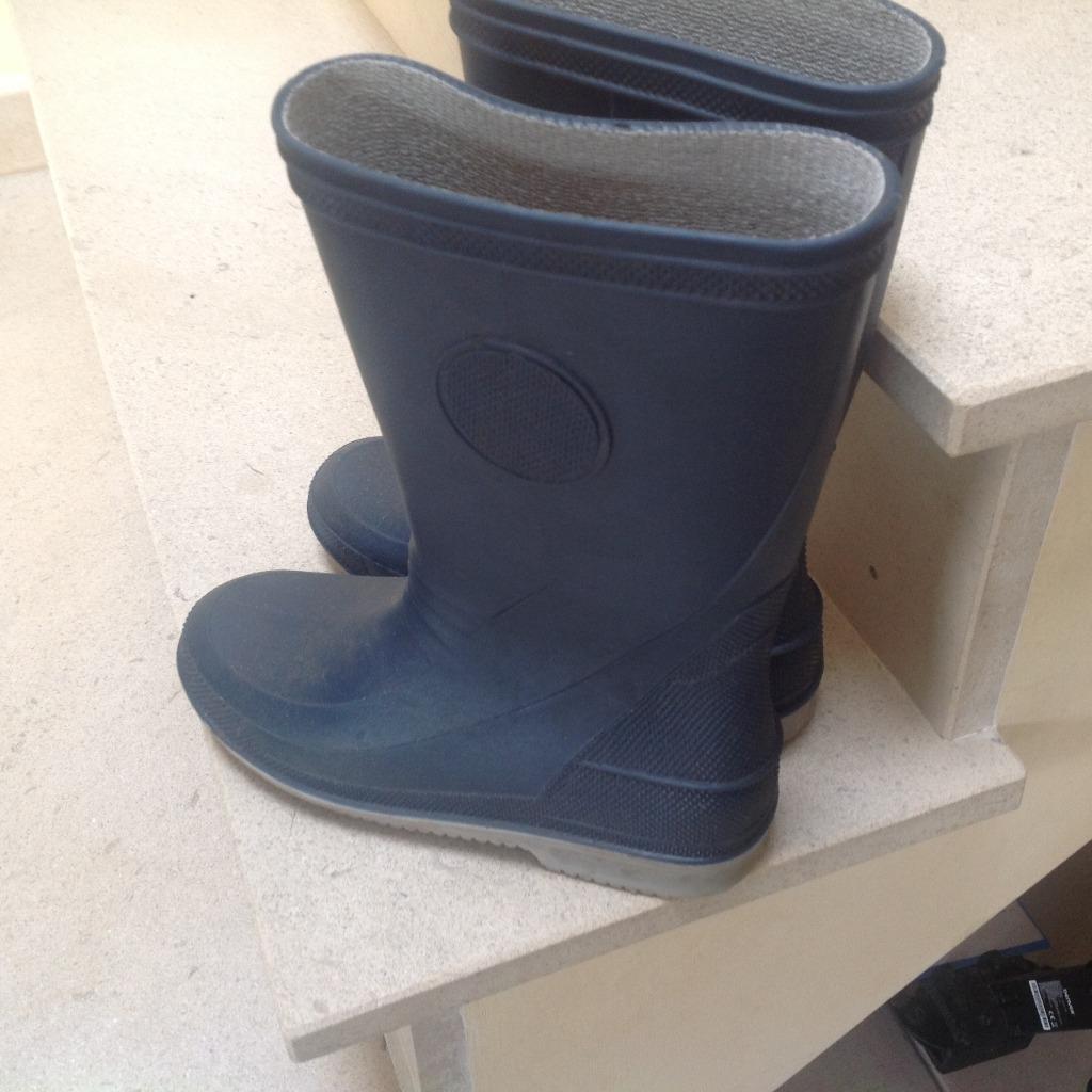 kinderlaarzen blauw in rubber maat 34 in zeer goede staat zi, Ophalen of Verzenden, Zo goed als nieuw