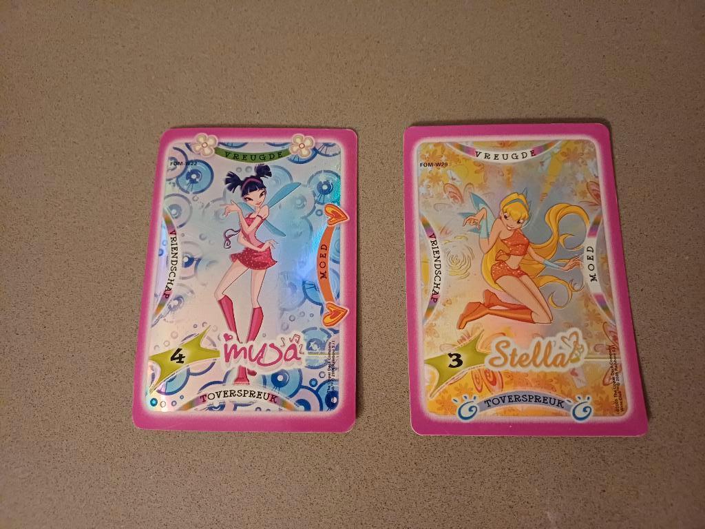 2 actiekaarten Winx Club, Ophalen of Verzenden, Gebruikt, Meerdere kaarten