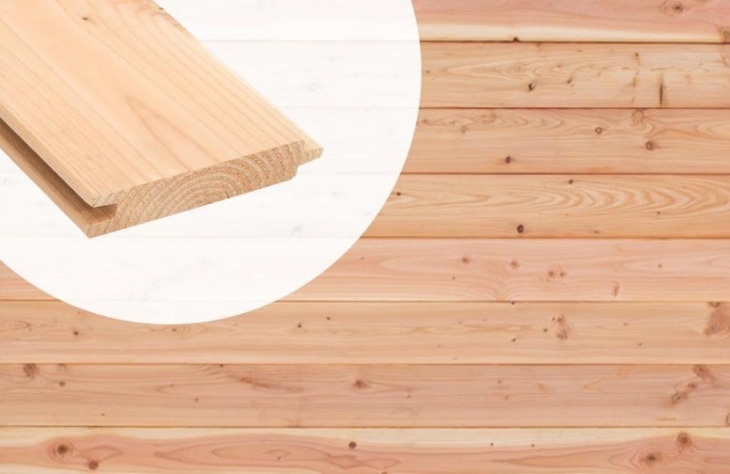 ACTIE : Douglas planken / planchette / Rabat 18x130mm, Minder dan 25 mm, Nieuw, Ophalen of Verzenden, Plank