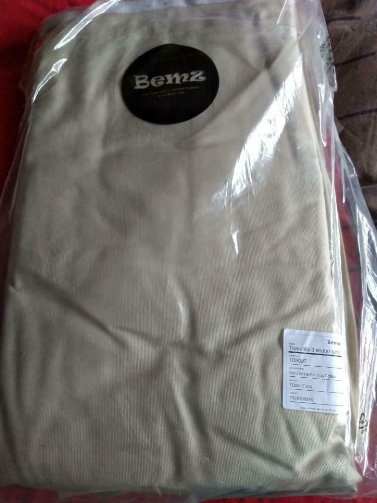 Housse pour Tomelilla 3 places d'Ikea, coton blanc cassé, Maison & Meubles, Enlèvement, Utilisé, Blanc